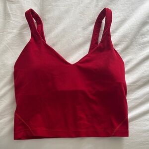 lululemon V-Neck Red  Tank